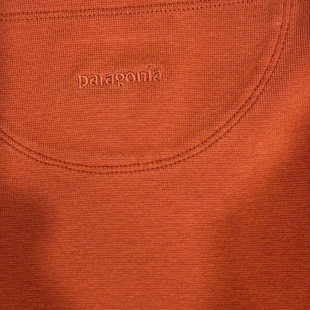 Patagonia Organic Cotton Sleeveless Orange Dress Size Medium So Comfortable! - Picture 4 of 4